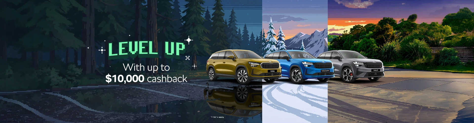 Škoda Level Up – up to $10,000 cashback